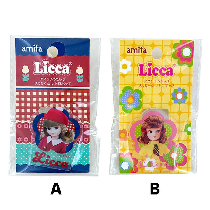 【セール対象・返品不可】アクリルクリップ リカちゃん レトロポップ 598857