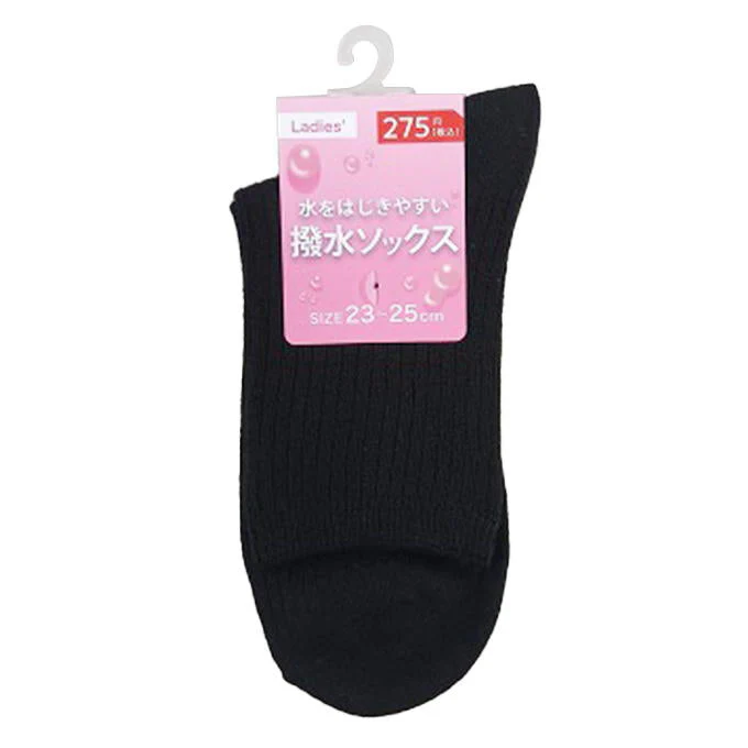 婦人撥水クルー丈ソックス 375268