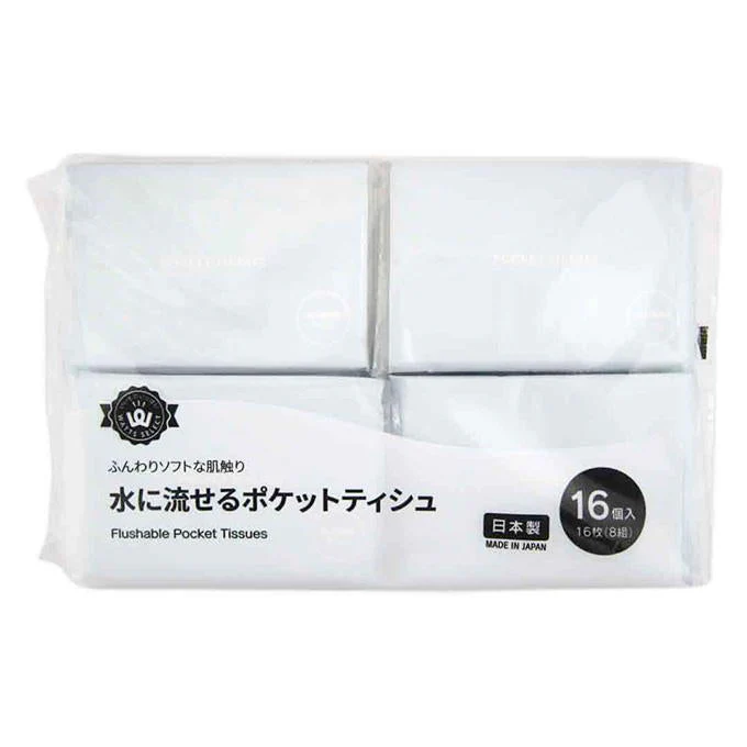 PB.水に流せるポケットティシュ 16個入 077860