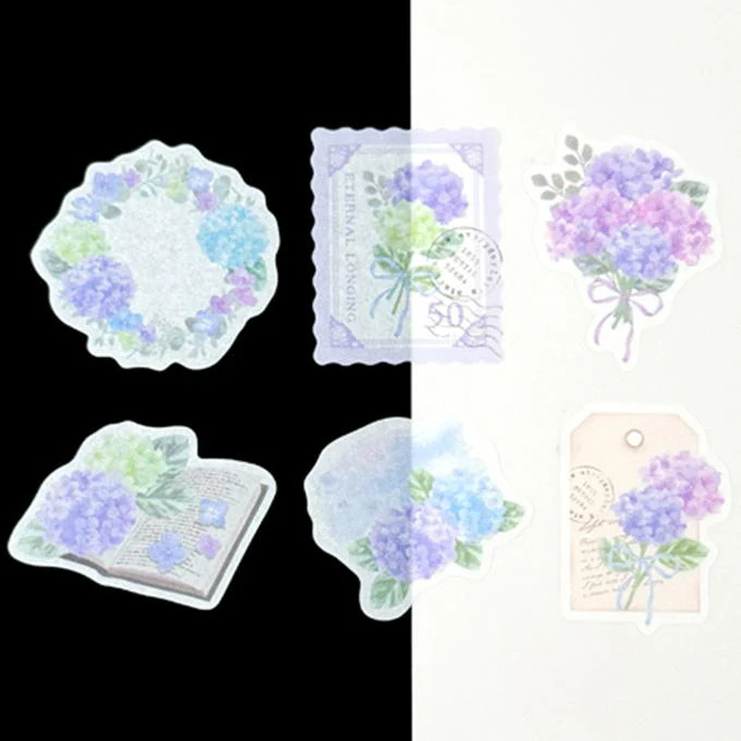 フレークシールサマーフラワー紫陽花柄 314475 - Image 2