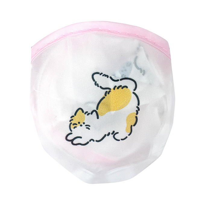 折りたたみうちわ20cm収納袋付 ふわふわ猫 314504 - Image 2