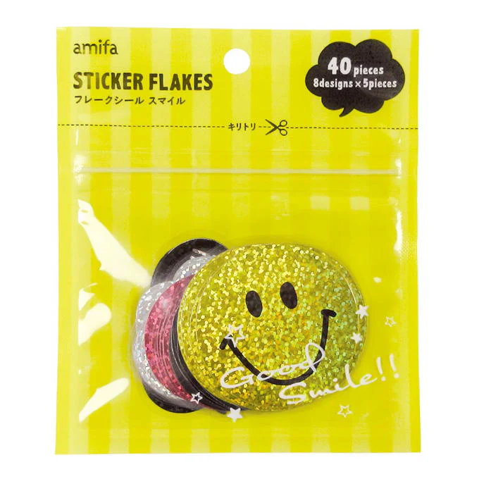 スマイル フレークシール 40P 032470 - Image 2