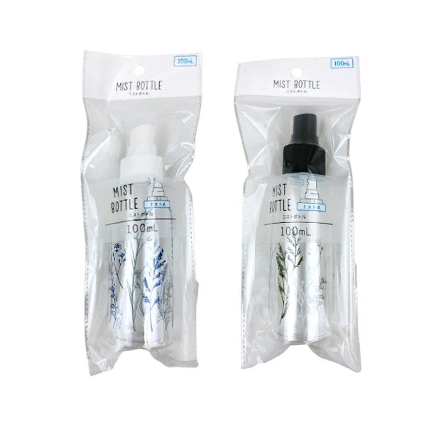 トラベルボトル 詰め替え容器ミストボトル ボタニカル柄 100ml 005341