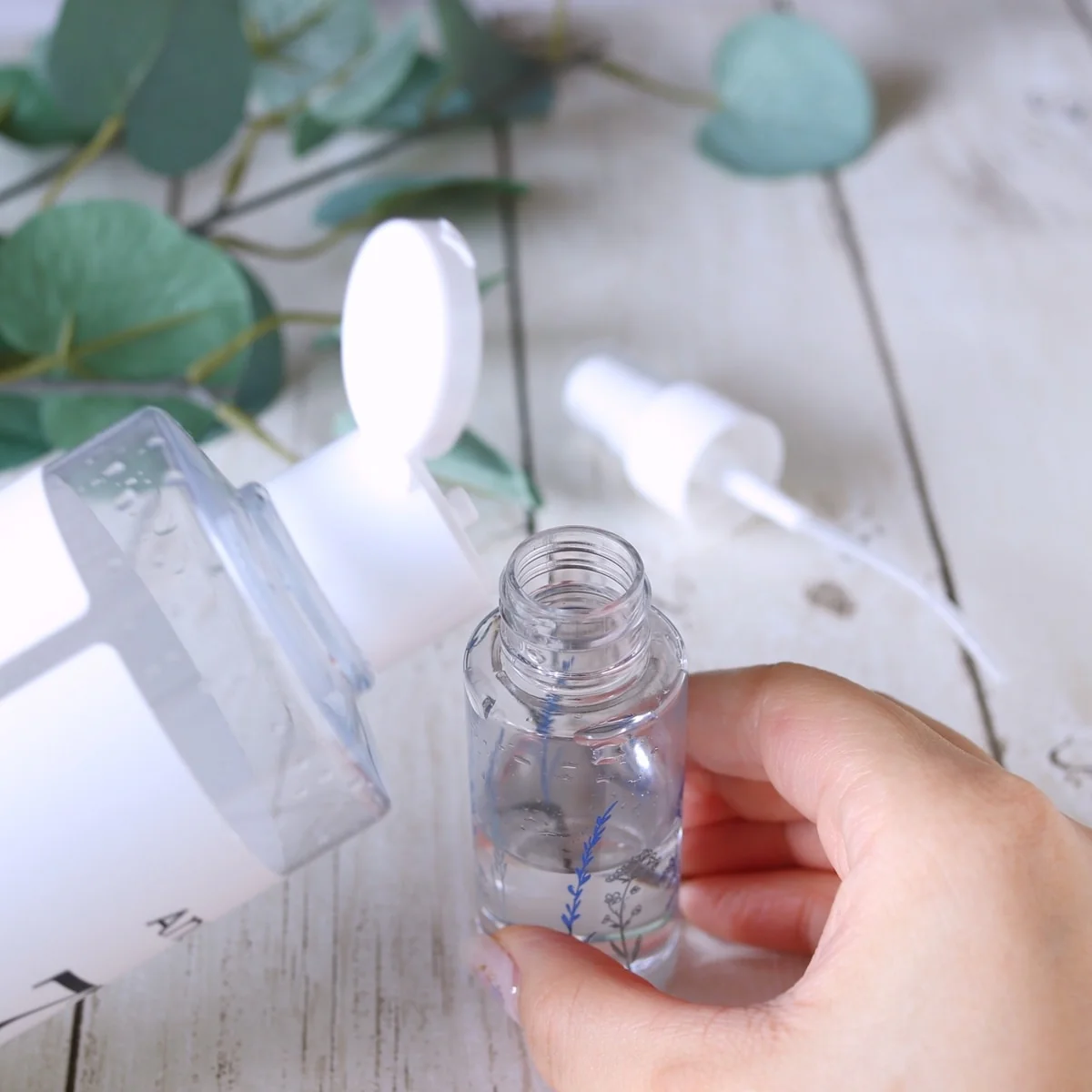 トラベルボトル 詰め替え容器 ミストボトル ボタニカル柄 30ml　005340 - Image 5