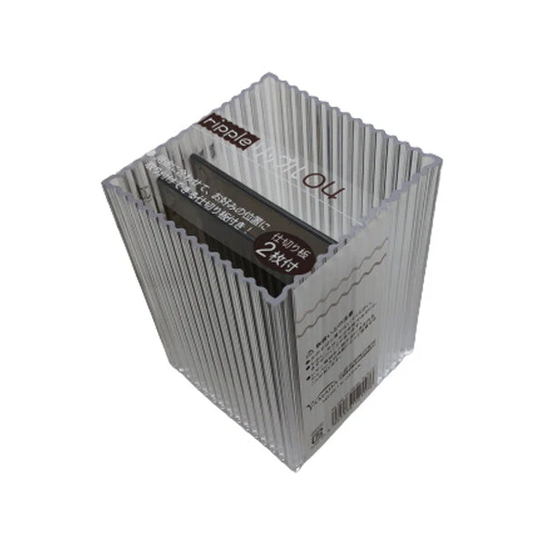 収納ボックス 収納ケース 小物収納 コスメ収納 文具収納 リップル04 モノトーン 046263 - Image 2