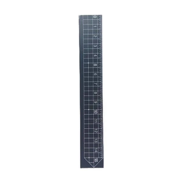 物差し サシ アルミタイプ定規 15cm ブラック 020484 - Image 3
