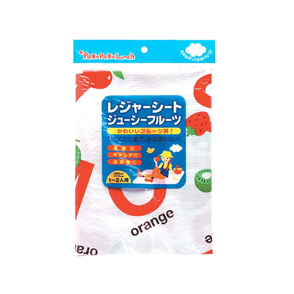 レジャーシート ピクニックシート ジューシーフルーツ柄 1~2人用 約80×110cm　031970