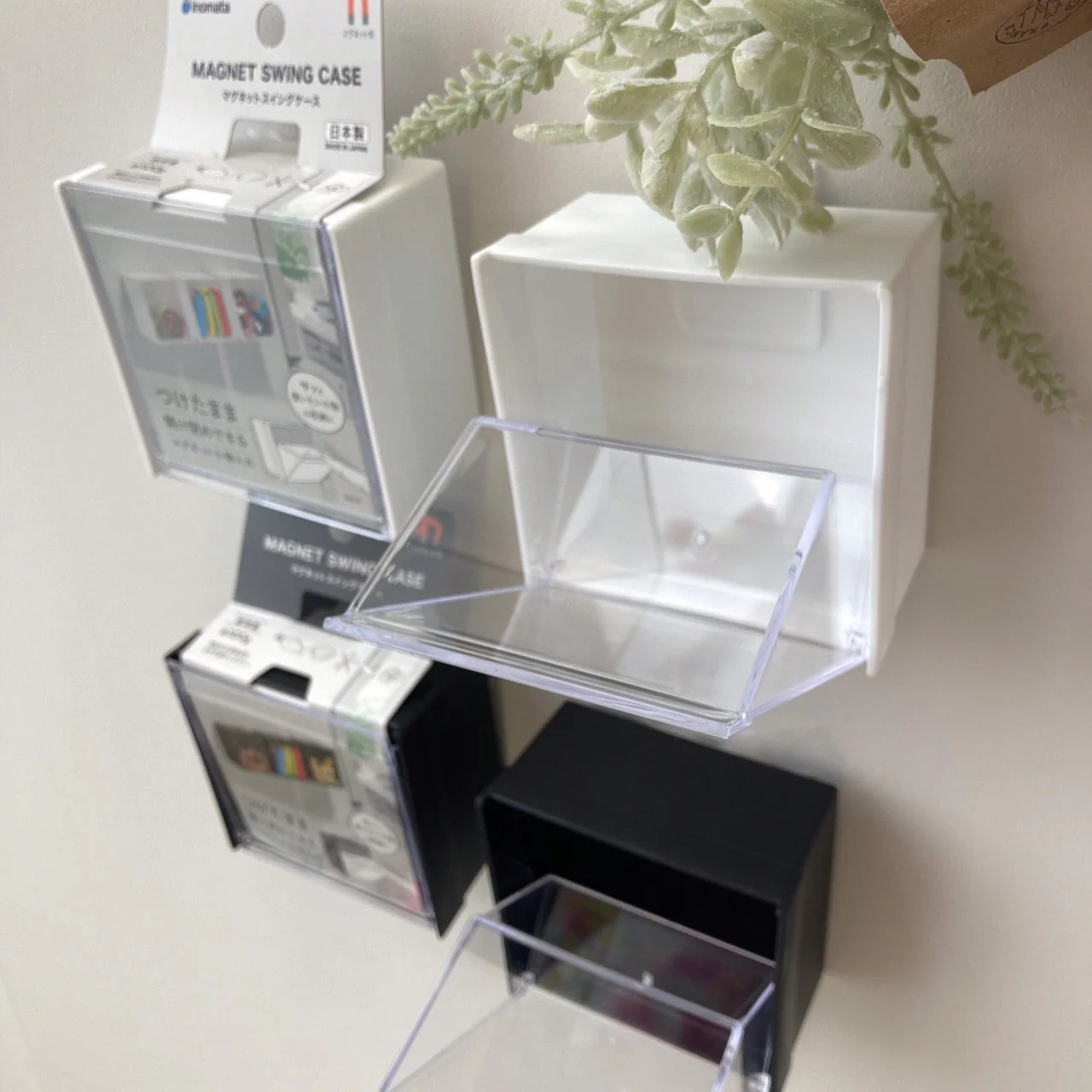 マグネットスイングケース ホワイト 小物入れ 文具収納　330264 - Image 2