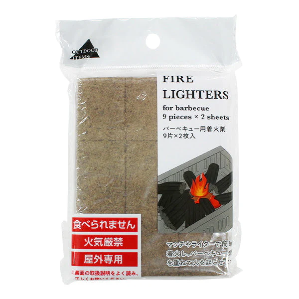 バーベキュー用着火剤9片*2枚入　339569