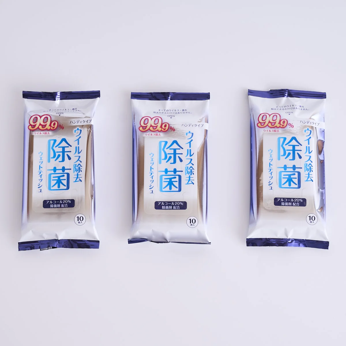 ウェットティッシュ 除菌シート ウイルス除去 除菌ウエットティッシュ 10枚×3P 除菌クリーナー 342181 - Image 6