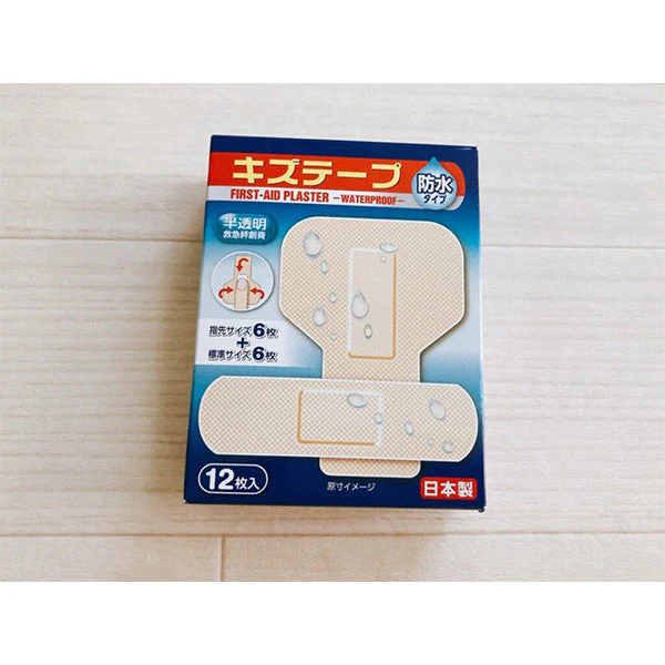 絆創膏 ばんそうこう キズテープ防水タイプ12枚/指先6枚+標準6枚 019534 - Image 2